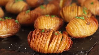 Hasselback Potatoes Recipe  How Tasty Channel [upl. by Anemaj]