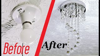 How To Install Chandelier Easy Simple [upl. by Aimat]