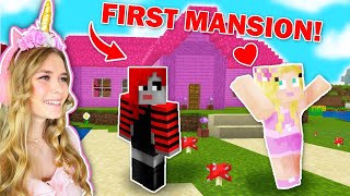 Building Our FIRST MANSION In MINECRAFT [upl. by Allana50]