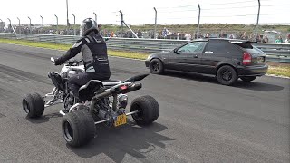 Yamaha Raptor 700 RT Paoletti Racing vs Honda Civic Sneaky Tuning [upl. by Darline223]