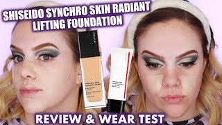 NEW Shiseido Synchro Skin Radiant Lifting Foundation  Wear Test amp Review [upl. by Sukramaj]