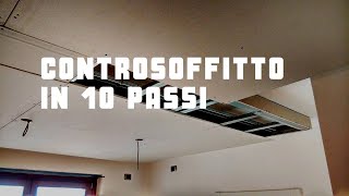 10 passi per installare un controsoffitto in cartongesso [upl. by Ayokal]