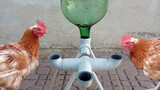 Como hacer un bebedero de PVC para Gallinas y pollos [upl. by Akimaj54]