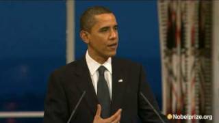 2009 Nobel Peace Prize Lecture by Barack Obama [upl. by Eissen983]