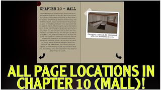 ALL PAGE LOCATIONS IN CHAPTER 10 MALL BOOK 1 ROBLOX PIGGY [upl. by Alrep]