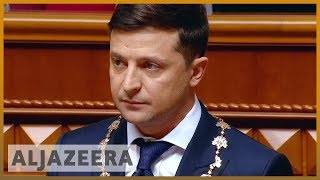 🇺🇦 Volodymyr Zelensky sworn in as Ukraines sixth president  Al Jazeera English [upl. by Brendon]