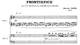 Maurice Ravel  Frontispice 1918 [upl. by Cedar]