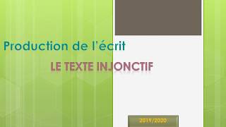 Production de lécrit  texte injonctif écrire un texte injonctif 6 ème année primaire [upl. by Dodds]