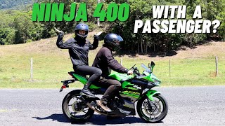 How is the Ninja 400 with Pillion riders [upl. by Bega]