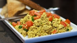 How to make Tofu Scramble  EASY Vegan breakfast scrambled eggs [upl. by Brig778]