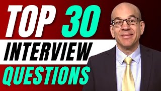 Top 30 Interview Questions  From a recruiters hiring playbook [upl. by Nehgaem927]