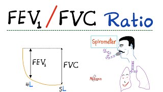 FEV1 FVC Ratio  Pulmonary Medicine  Obstructive VS Restrictive Lung Disease  Respiratory Physio [upl. by Wanonah537]