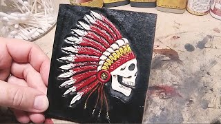 How to DyePaintAntique Leather Projects [upl. by Pilif210]