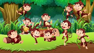 10 Little Monkeys  Nursery Rhymes amp Kids Songs [upl. by Evangelina384]