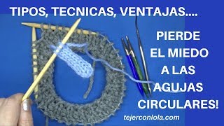 Tejer con AGUJAS CIRCULARES🧶 TÉCNICA Y VENTAJAS✔️ [upl. by Mahmud]