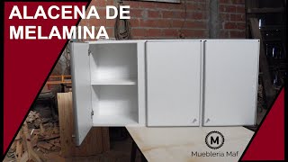 COMO HACER MUEBLE ALACENA DE MELAMINA PARA COCINA [upl. by Slaby476]