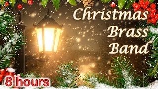 ☆ 8 HOURS ☆ CHRISTMAS MUSIC ♫ BRASS BAND Carols ☆ Christmas Music Instrumental ☆ Quintet Ensemble [upl. by Kaplan293]