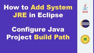 How To Add JRE System Library In Eclipse [upl. by Alodee]