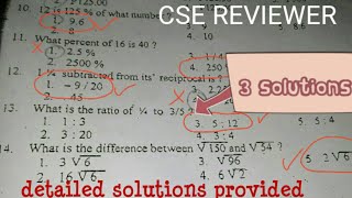 Civil Service Exam MATH REVIEWER [upl. by Dicks149]