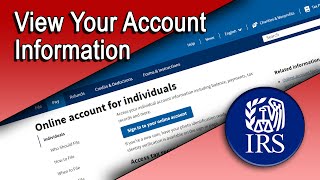 View Your Account Information [upl. by Wattenberg405]