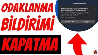 Windows 10 Odaklanma yardımı bildirimi kapatma [upl. by Lochner]