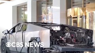 Elon Musk comments on Las Vegas Cybertruck explosion [upl. by Ruphina737]