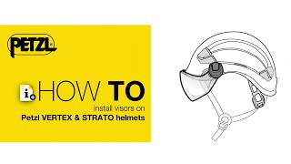 How to install visors on Petzl VERTEX amp STRATO helmets [upl. by Eninahpets243]