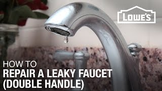 How To Fix A Dripping or Leaky Double Handle Faucet [upl. by Eliga]