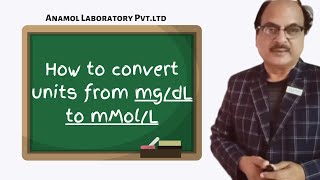 How to convert units from mgdL to mMolL [upl. by Eycats]