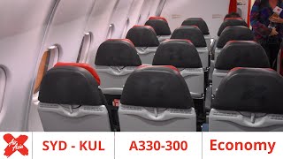 AirAsia X A330 ECONOMY Class Review Sydney to Kuala Lumpur [upl. by Luahs181]