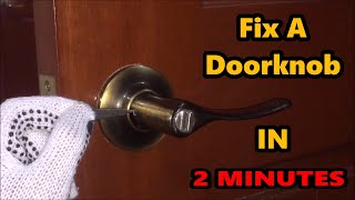 Fix A Doorknob IN 2 MINUTES [upl. by Atnek]