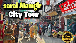 Sarai Alamgir Main City 4kHDR Walking Tour  Walk with Ali [upl. by Bonner993]