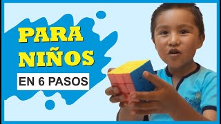 Resolver cubo de Rubik 3x3 NIÑOS  TUTORIAL  Español [upl. by Eimaraj]