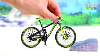 YEIBOBO  Alloy Mini Downhill Mountain Bike Toy Diecast BMX Finger Bike Model for Collections [upl. by Marrissa146]