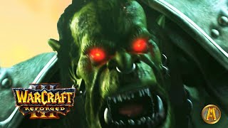 Grom Hellscreams Death Cinematic  All Orc Campaign Cutscenes Warcraft 3 Remastered [upl. by Amikahs]