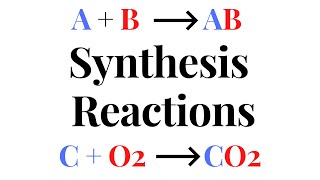 SYNTHESIS REACTIONS [upl. by Platus]