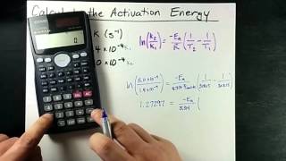 Calculate Activation Energy from Rate Constants and Temperatures Equation [upl. by Fern720]