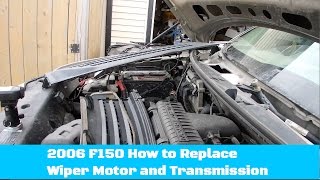 DIY How to Replace Ford 150 Wiper Motor Assembly [upl. by Annissa899]