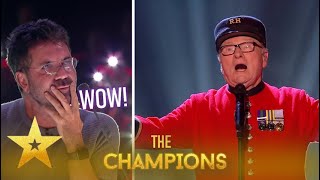 Colin Thackery 89 YO War Veteran Sings Ed Sheeran At Wembley😲 Britains Got Talent Champions [upl. by Halimaj101]