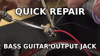 Replacing A GuitarBass Output Jack with active pickups [upl. by Tews]