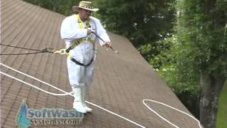 Proper Roof Cleaning  Spraying Techniques [upl. by Cleopatra595]