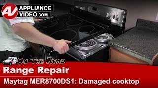 Maytag Stove Repair  Damaged Cooktop  Cooktop [upl. by Powell]