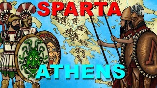 Athens vs Sparta Peloponnesian War explained in 6 minutes [upl. by Swanhilda]