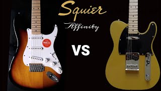 2020 Squier Telecaster vs Stratocaster [upl. by Anpas]