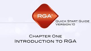 RGA 10 Quick Start Guide Chapter 1 Introduction to RGA [upl. by Arries]