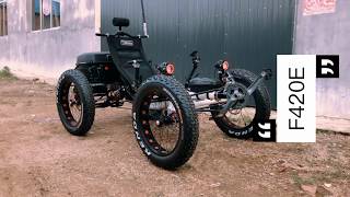 TrikExplor F420E Electric fat tire recumbent quad [upl. by Aicatsal]