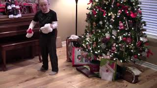 Boy Gets Coal Rips Off Stuffed Animal Head and Pulls Down Christmas Tree [upl. by Christianson]