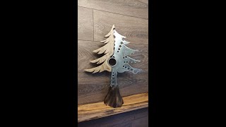 DIY Christmas Tree from Scrap Metal and Wood  Holiday Workshop [upl. by Marguerite]