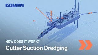 How Cutter Suction Dredging works  Damen Shipyards [upl. by Evette]