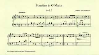 Beethoven Sonatina in G major Anh 5 Romanze [upl. by Hizar410]